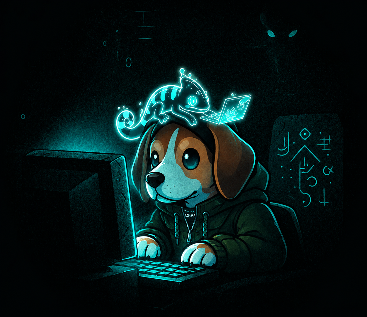 the dog at the terminal